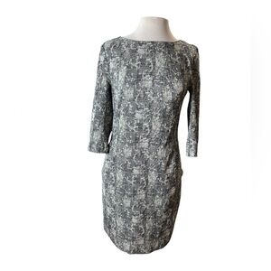 MM Lafleur Etsuko Dress Crackle Shift Dress Size 8 Career Business Causal